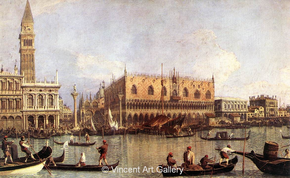 A1006, CANALETTO, The Doge's Palace with the Piazza di San Marco